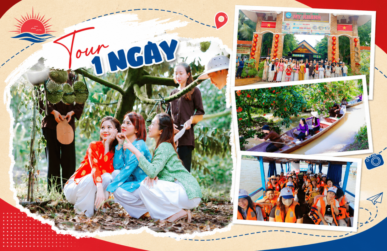 TOUR SÀI GÒN – CẦN THƠ 1 NGÀY. TỰ HÁI TRÁI CÂY TẠI VƯỜN