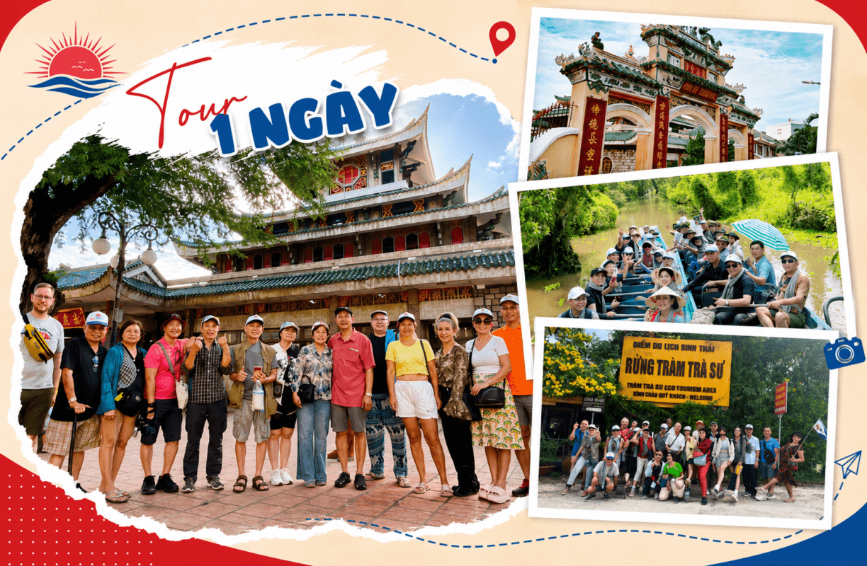 Tour Cần Thơ – Châu Đốc – Miếu Bà Chúa Xứ – Rừng Trà Sư 1 Ngày