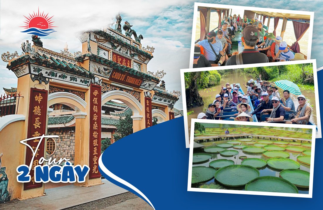 TOUR CHÂU ĐỐC 01: SÀI GÒN – ĐỒNG THÁP - CHÂU ĐỐC - MIẾU BÀ CHÚA XỨ - RỪNG TRÀM TRÀ SƯ - NÚI CẤM 2N1Đ. KHÁCH SẠN 3 SAO