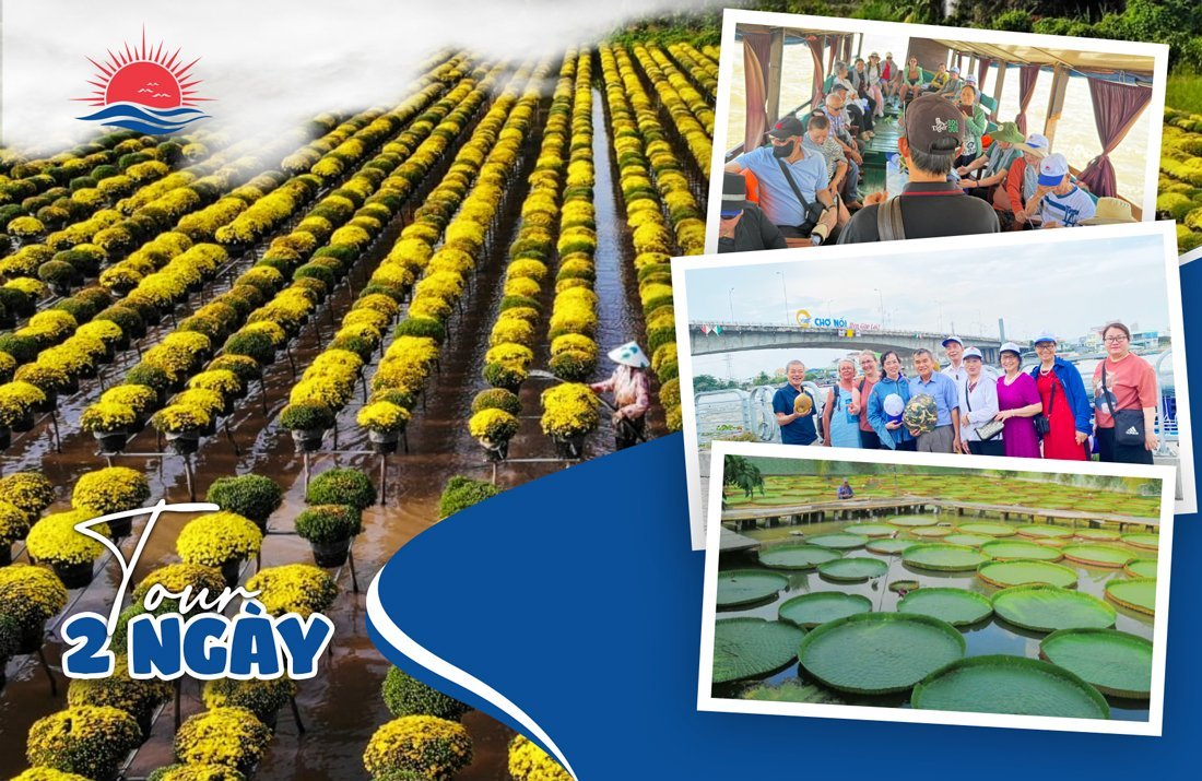 TOUR MIỀN TÂY 77: SGN - LÀNG HOA SA ĐÉC - CHÙA LÁ SEN - CẦN THƠ - ĂN TỐI DU THUYỀN 5 SAO - CHỢ NỔI CÁI RĂNG - VƯỜN TRÁI