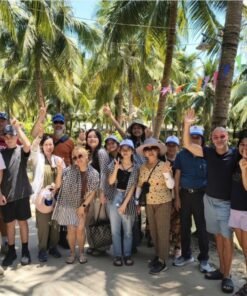 Đoàn khách tour Miền Tây 5 ngày 4 đêm tại cù lao Thới Sơn Mỹ Tho
